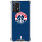 NBA Washington Wizards Blue Distressed Galaxy A72 5G Clear Case